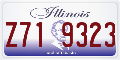 IL license plate Z719323