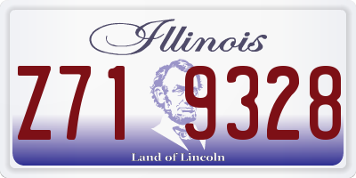 IL license plate Z719328