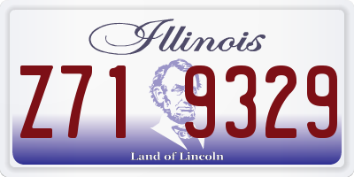 IL license plate Z719329