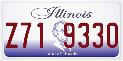 IL license plate Z719330