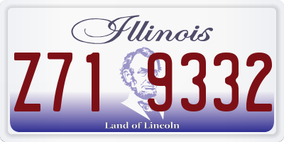 IL license plate Z719332