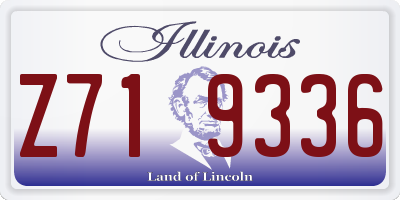IL license plate Z719336