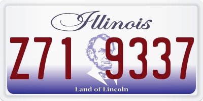 IL license plate Z719337