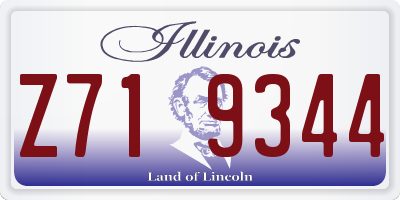 IL license plate Z719344