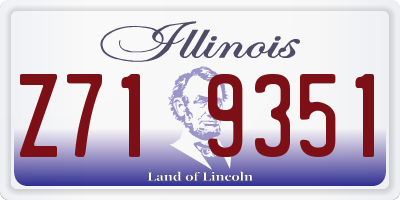 IL license plate Z719351