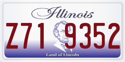 IL license plate Z719352