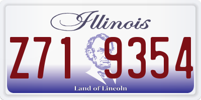 IL license plate Z719354