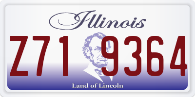 IL license plate Z719364