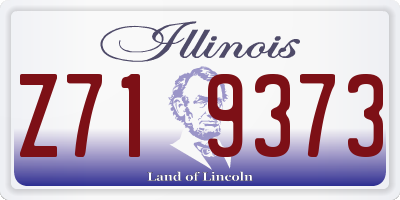 IL license plate Z719373