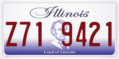 IL license plate Z719421