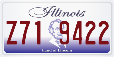 IL license plate Z719422