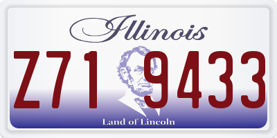 IL license plate Z719433
