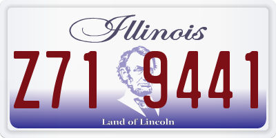 IL license plate Z719441