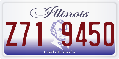 IL license plate Z719450