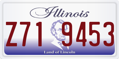 IL license plate Z719453