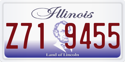 IL license plate Z719455