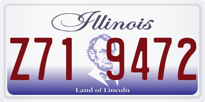IL license plate Z719472