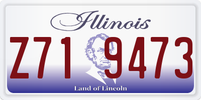IL license plate Z719473