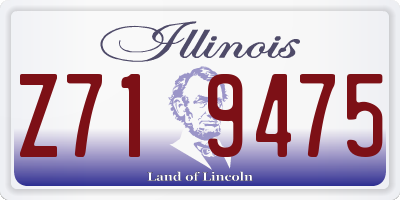 IL license plate Z719475