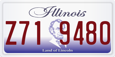 IL license plate Z719480