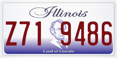 IL license plate Z719486