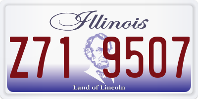 IL license plate Z719507