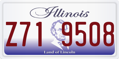 IL license plate Z719508