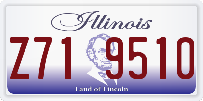 IL license plate Z719510
