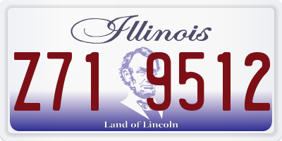 IL license plate Z719512