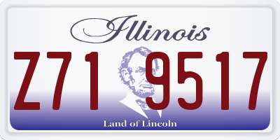 IL license plate Z719517