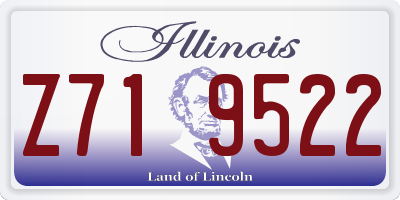 IL license plate Z719522