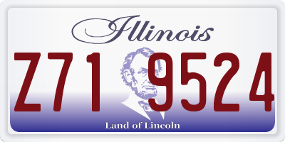 IL license plate Z719524