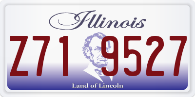 IL license plate Z719527
