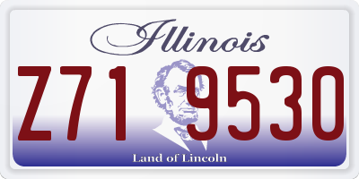 IL license plate Z719530