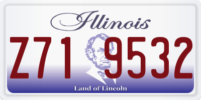 IL license plate Z719532