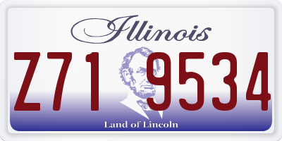 IL license plate Z719534