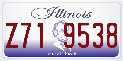IL license plate Z719538