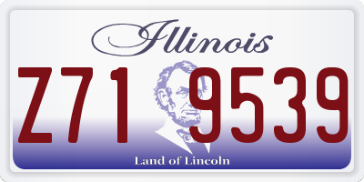 IL license plate Z719539