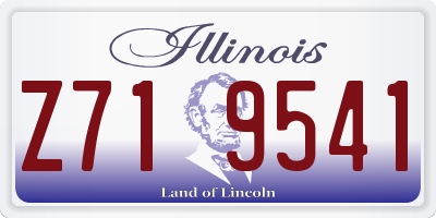 IL license plate Z719541