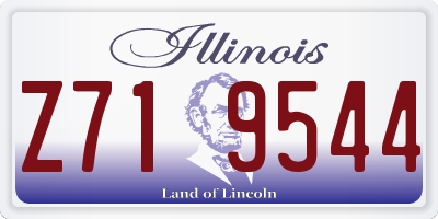 IL license plate Z719544