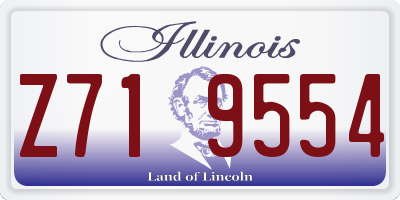 IL license plate Z719554