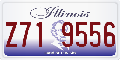 IL license plate Z719556