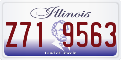 IL license plate Z719563
