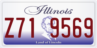 IL license plate Z719569