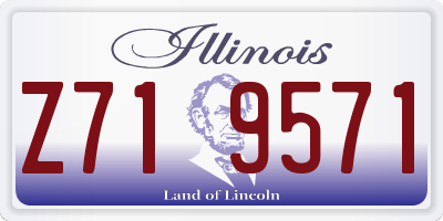 IL license plate Z719571