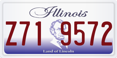 IL license plate Z719572
