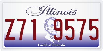 IL license plate Z719575