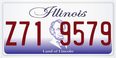 IL license plate Z719579