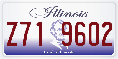 IL license plate Z719602