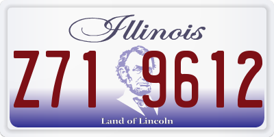 IL license plate Z719612